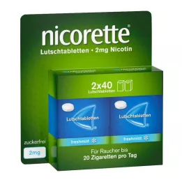NICORETTE menta fresca 2 mg pastiglie pressate, 80 pz