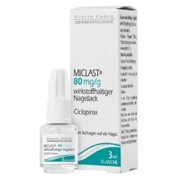 MICLAST 80 mg/g smalto per unghie contenente principio attivo, 3 ml