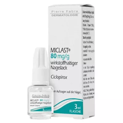 Miclast 80 mg/g smalto attivo, 3 ml Miclast 80 mg/g smalto attivo, 3 ml