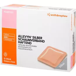 ALLEVYN Medicazione in schiuma dargento 9,5x11 cm adesiva, 12 pezzi