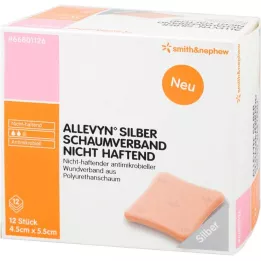 ALLEVYN Medicazione in schiuma dargento 4,5x5,5 cm non adesiva, 12 pezzi
