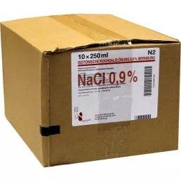 ISOTONISCHE soluzione fisiologica 0,9% Bernburg Inf.-L.PE, 10X250 ml