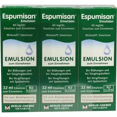 ESPUMISAN Emulsione, 3X32 ml