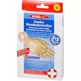 WUNDNAHTSTREIFEN 6,4x102 mm, 2X5 pz