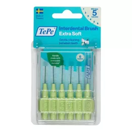 TEPE Scovolino interdentale x-soft 0,8 mm ISO 5 verde, 6 pz