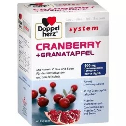 DOPPELHERZ Capsule del sistema Cranberry+Pomegranate, 60 Capsule