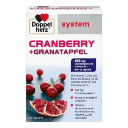 DOPPELHERZ Capsule del sistema Cranberry+Pomegranate, 60 Capsule
