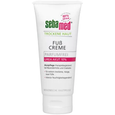 SEBAMED Crema piedi per pelli secche senza profumo Urea10%, 100 ml