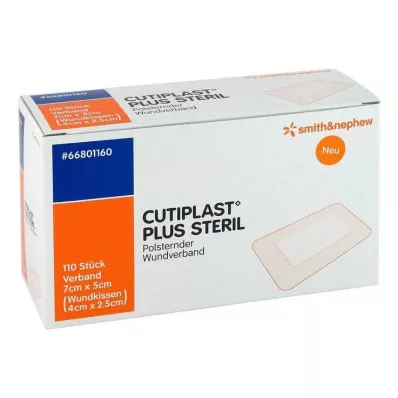 CUTIPLAST Più medicazione sterile 5x7 cm, 110 pezzi