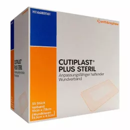 CUTIPLAST Più medicazione sterile 7,8x10 cm, 55 pz