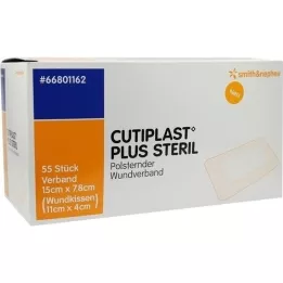 CUTIPLAST Più medicazione sterile 7,8x15 cm, 55 pz