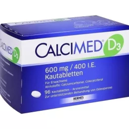 CALCIMED D3 600 mg/400 U.I. Compresse masticabili, 96 pz