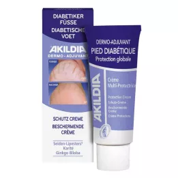 AKILDIA Crema protettiva per i piedi dei diabetici, 75 ml