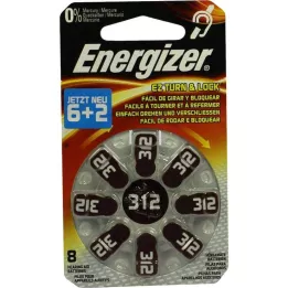 ENERGIZER Batteria per apparecchi acustici 312, 8 pezzi