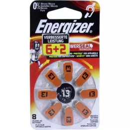 ENERGIZER Batteria per apparecchi acustici 13, 8 pz