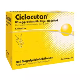 CICLOCUTAN 80 mg/g di principio attivo smalto per unghie, 3 g