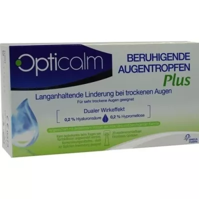 OPTICALM Gocce oculari lenitive Plus in dose singola, 20X0,5 ml