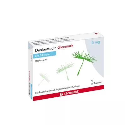 Desloratadina Glenmark 5 mg compresse, 20 pz Desloratadina Glenmark 5 mg compresse, 20 pz
