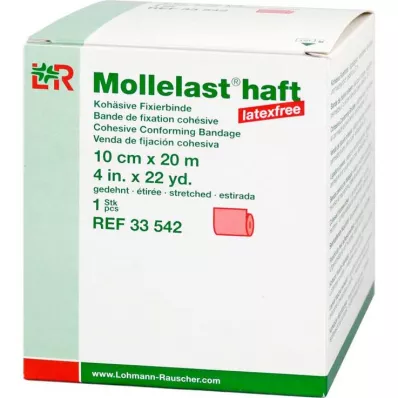 Mollelast adesivo senza lattice 10cmx20m teso rosso, 1 pz Mollelast adesivo senza lattice 10cmx20m teso rosso, 1 pz