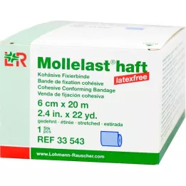 MOLLELAST bende adesive senza lattice 6 cmx20 m blu, 1 pz
