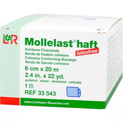 Mollelast adesivo senza lattice 6cmx20m steso blu, 1 pz Mollelast adesivo senza lattice 6cmx20m steso blu, 1 pz