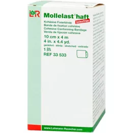 MOLLELAST bende adesive senza lattice 10 cmx4 m bianco, 1 pz