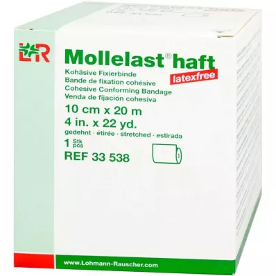MOLLELAST bende adesive senza lattice 10 cmx20 m bianco, 1 pz
