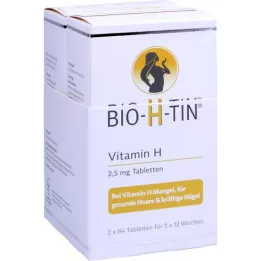BIO-H-TIN Vitamina H 2,5 mg per 2x12 settimane tbl, 2X84 pz
