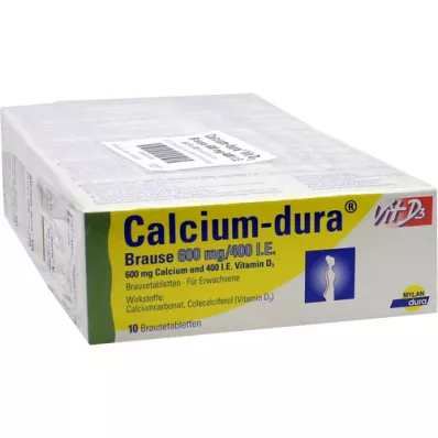 CALCIUM DURA Vit D3 Effervescente 600 mg/400 U.I., 50 pz