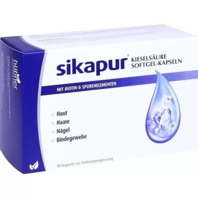 SIKAPUR Capsule softgel di acido silicico con biotina, 90 pz