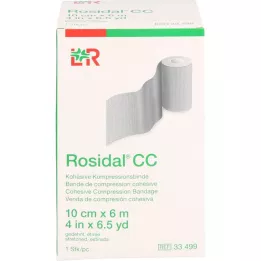 ROSIDAL CC Benda compressiva coesiva 10 cm x 6 m, 1 pz