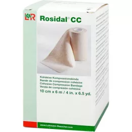 ROSIDAL CC Benda compressiva coesiva 10 cm x 6 m, 1 pz