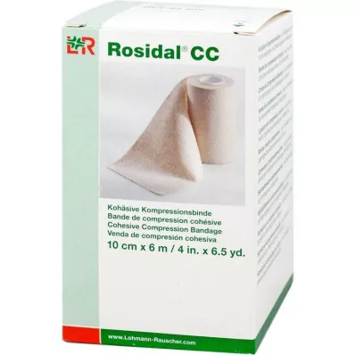 ROSIDAL CC Benda compressiva coesiva 10 cm x 6 m, 1 pz