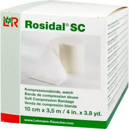 ROSIDAL SC Benda di compressione morbida 10 cm x 3,5 m, 1 pz