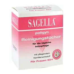 SAGELLA salviette detergenti poligyn per ligiene intima, 10 pz
