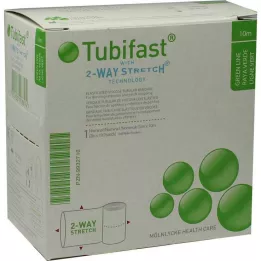 TUBIFAST Tratto a 2 vie 5 cmx10 m verde, 1 pz