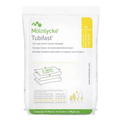 TUBIFAST Tratto a 2 vie 10,75 cmx1 m giallo, 1 pz