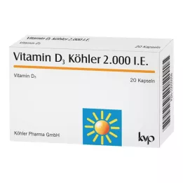 VITAMIN D3 KÖHLER 2.000 U.I. capsule, 20 pz
