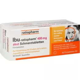 IBU-RATIOPHARM 400 mg akut Schmerztbl.Filmtabl., 50 pz