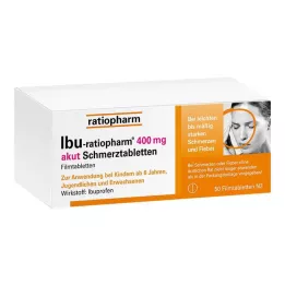 IBU-RATIOPHARM 400 mg akut Schmerztbl.Filmtabl., 50 pz