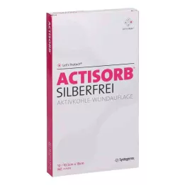 ACTISORB SILBERFREI Carbone attivo 10,5x19 cm, 10 pezzi
