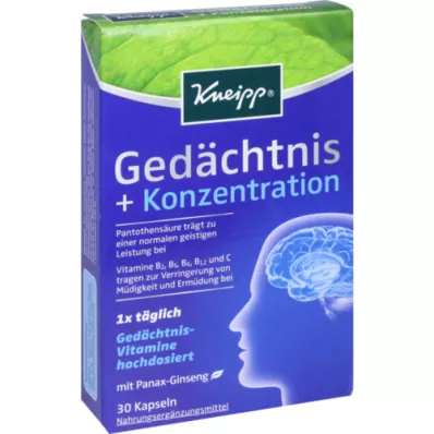 KNEIPP Capsule Memoria+Concentrazione, 30 Capsule