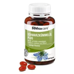 SOVITA CARE Olio di cumino nero Plus Softgels, 200 capsule