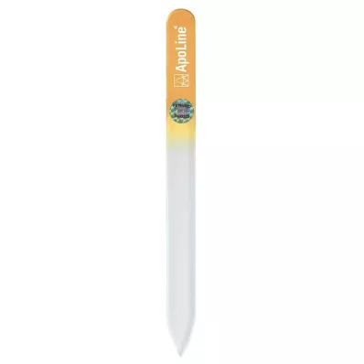 Lima per unghie Apoline in vetro 14 cm arancione, 1 pz