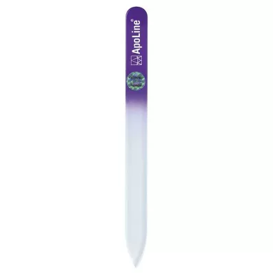 Lima per unghie Apoline in vetro 14 cm viola, 1 pz