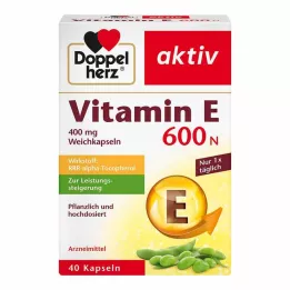 DOPPELHERZ Vitamina E 600 N Capsule molli, 40 pz