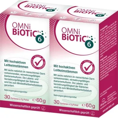 OMNI BiOTiC 6 Polvere Confezione doppia, 2X60 g
