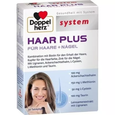 DOPPELHERZ Compresse del sistema Hair Plus, 30 pezzi