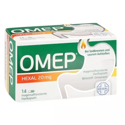 OMEP HEXAL 20 mg capsule rigide rivestite di enterico, 14 pz