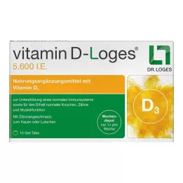 VITAMIN D-LOGES 5.600 U.I. settimanali in compresse masticabili, 15 pz